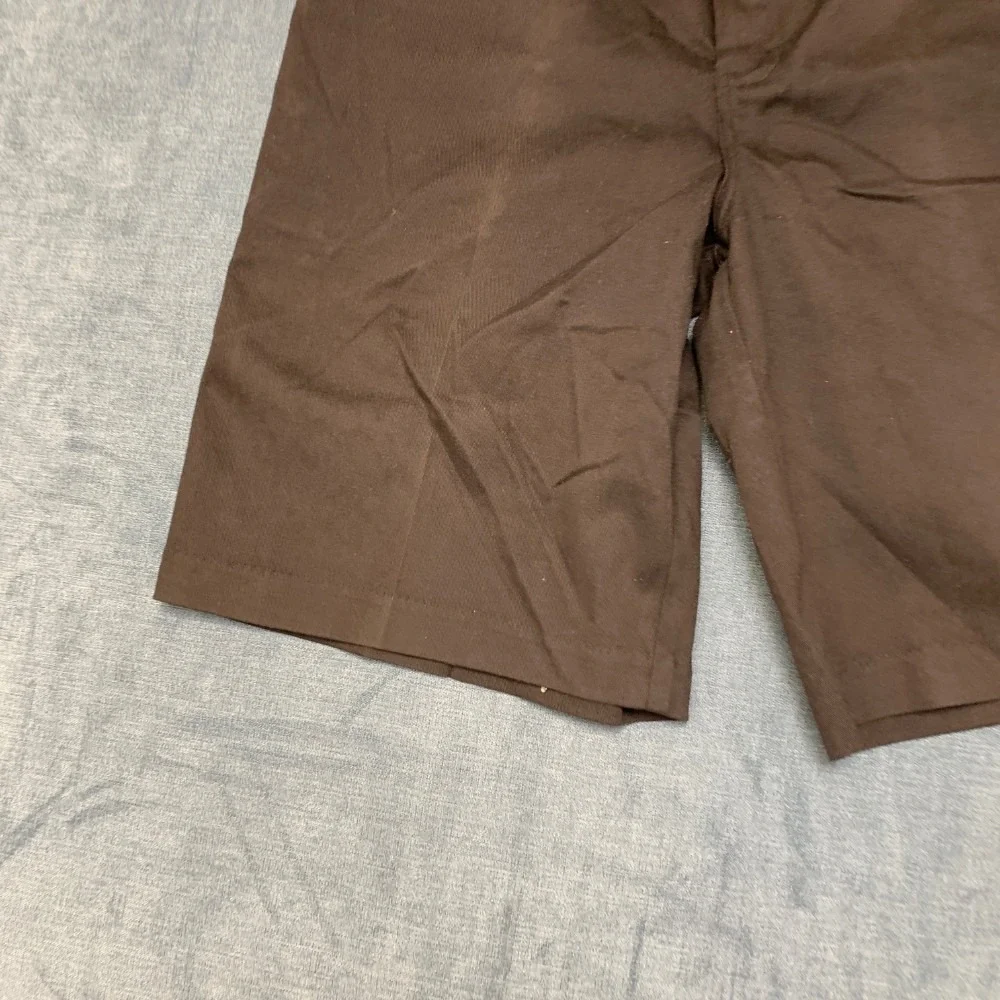 Dickies Shorts Womens 11 Black Cotton Stretch Pockets Outdoor Flat Front Zip Fly
